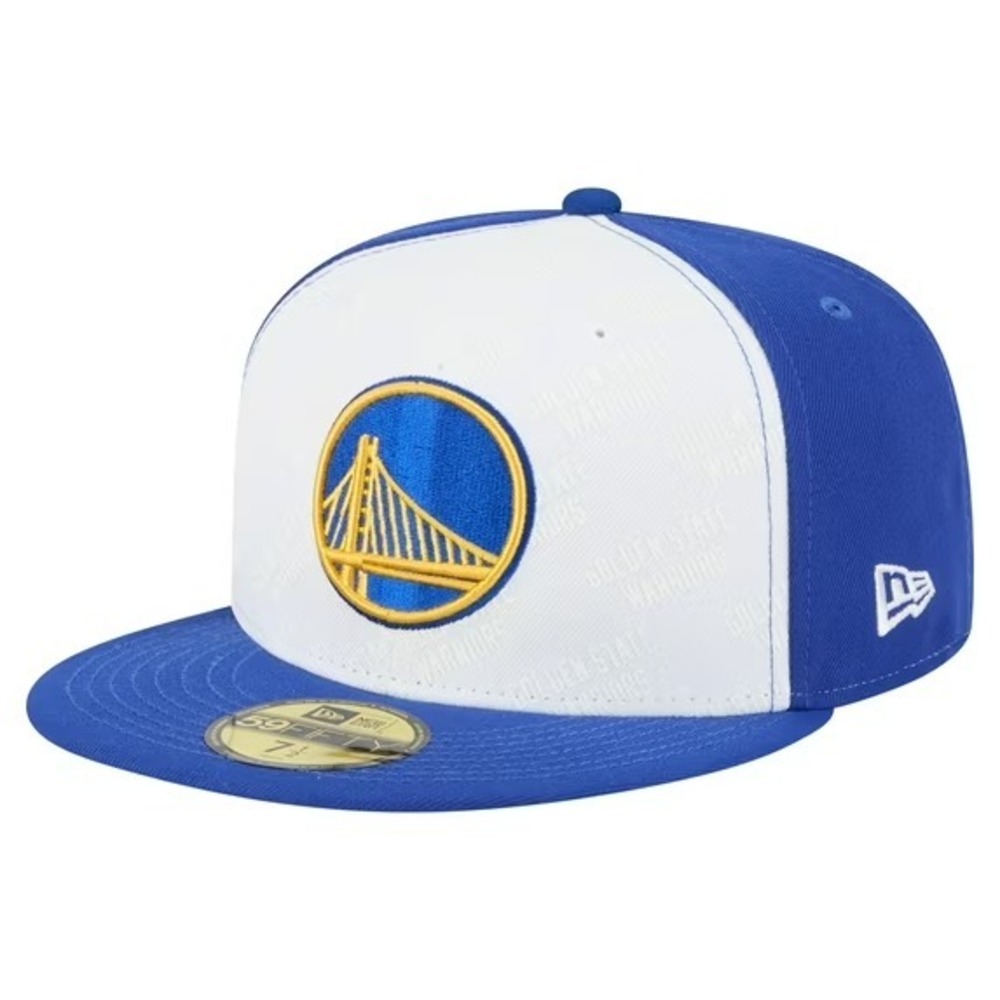 New Era  White Golden State Warriors Throwback Satin 59FIFTY Fitted Hat 7 5/8